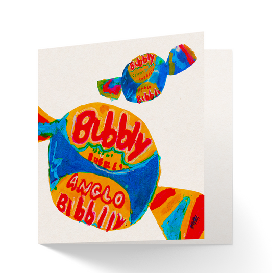Blowin' Big Bubbles Greetings Card