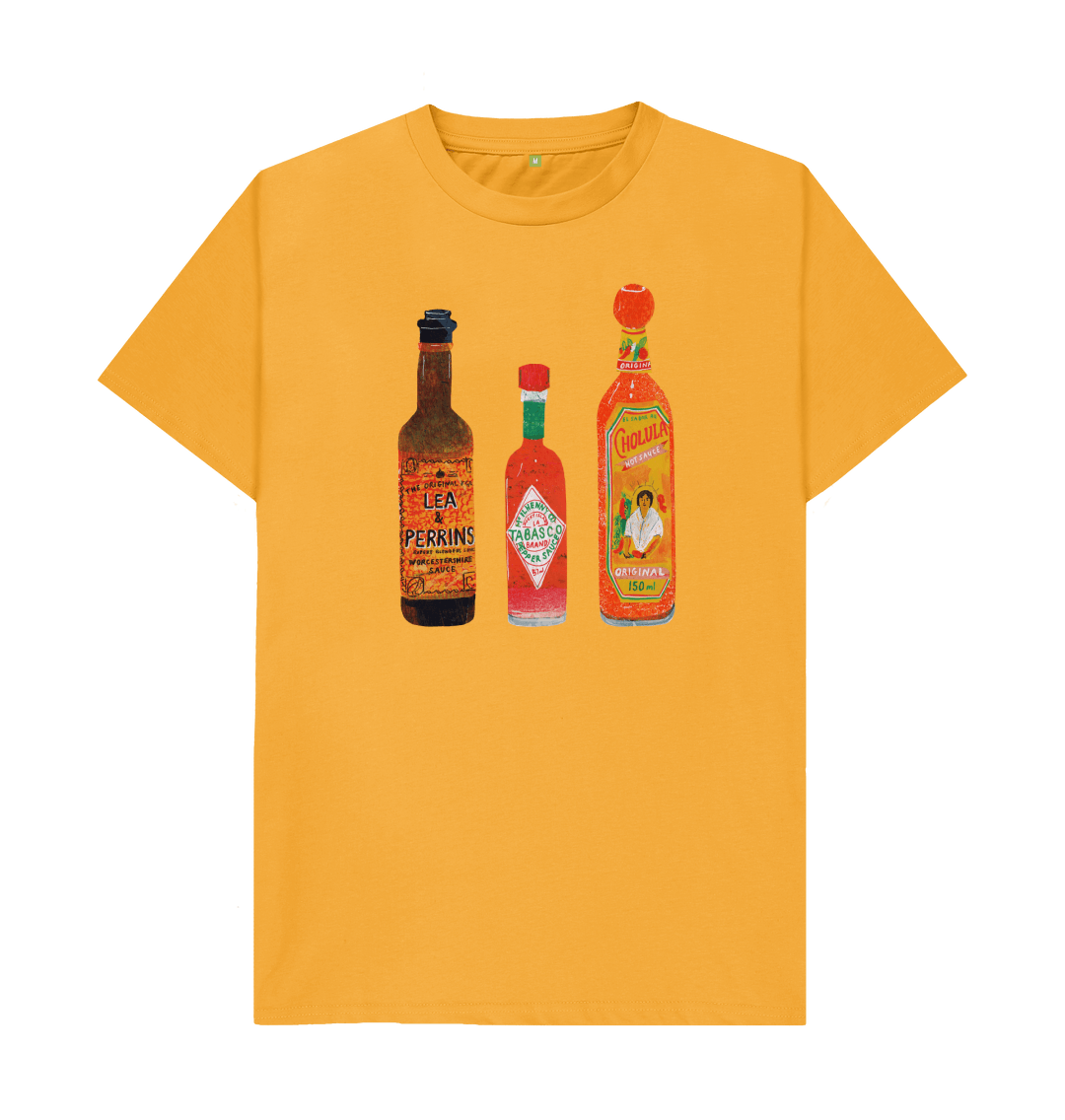 Mustard Printed T-shirt Front