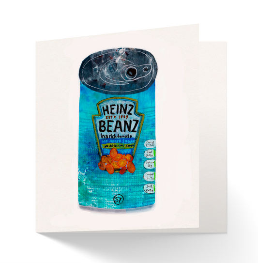 Meanz Beanz Greetings Card