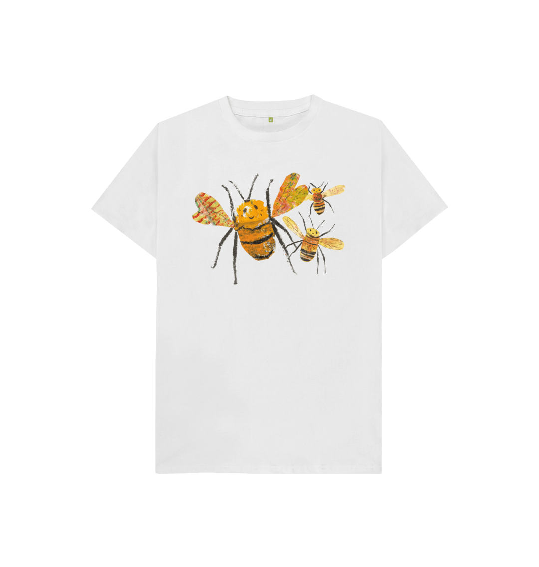 White Printed Kids T-Shirt Front