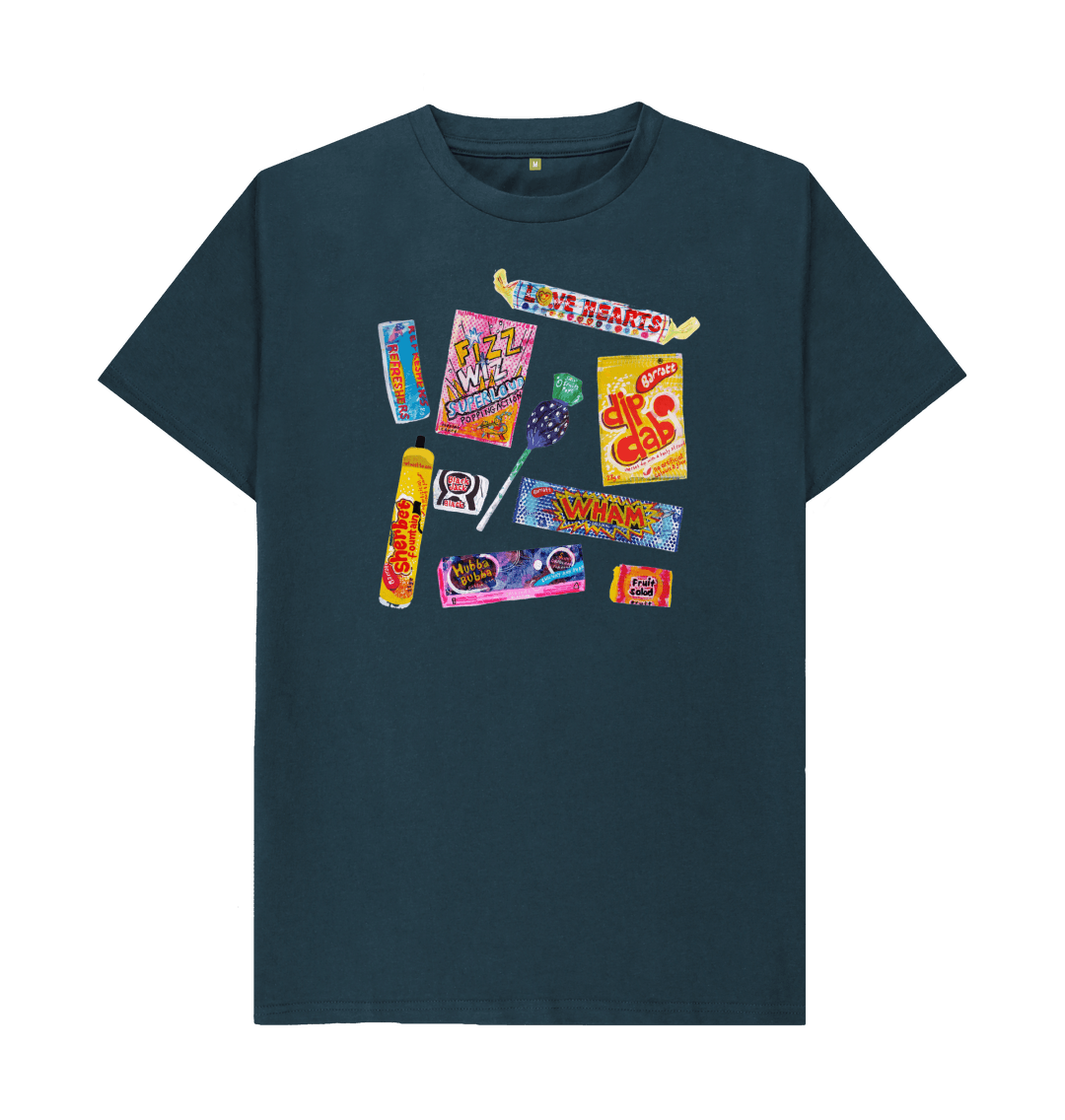 Denim Blue Printed T-shirt Front