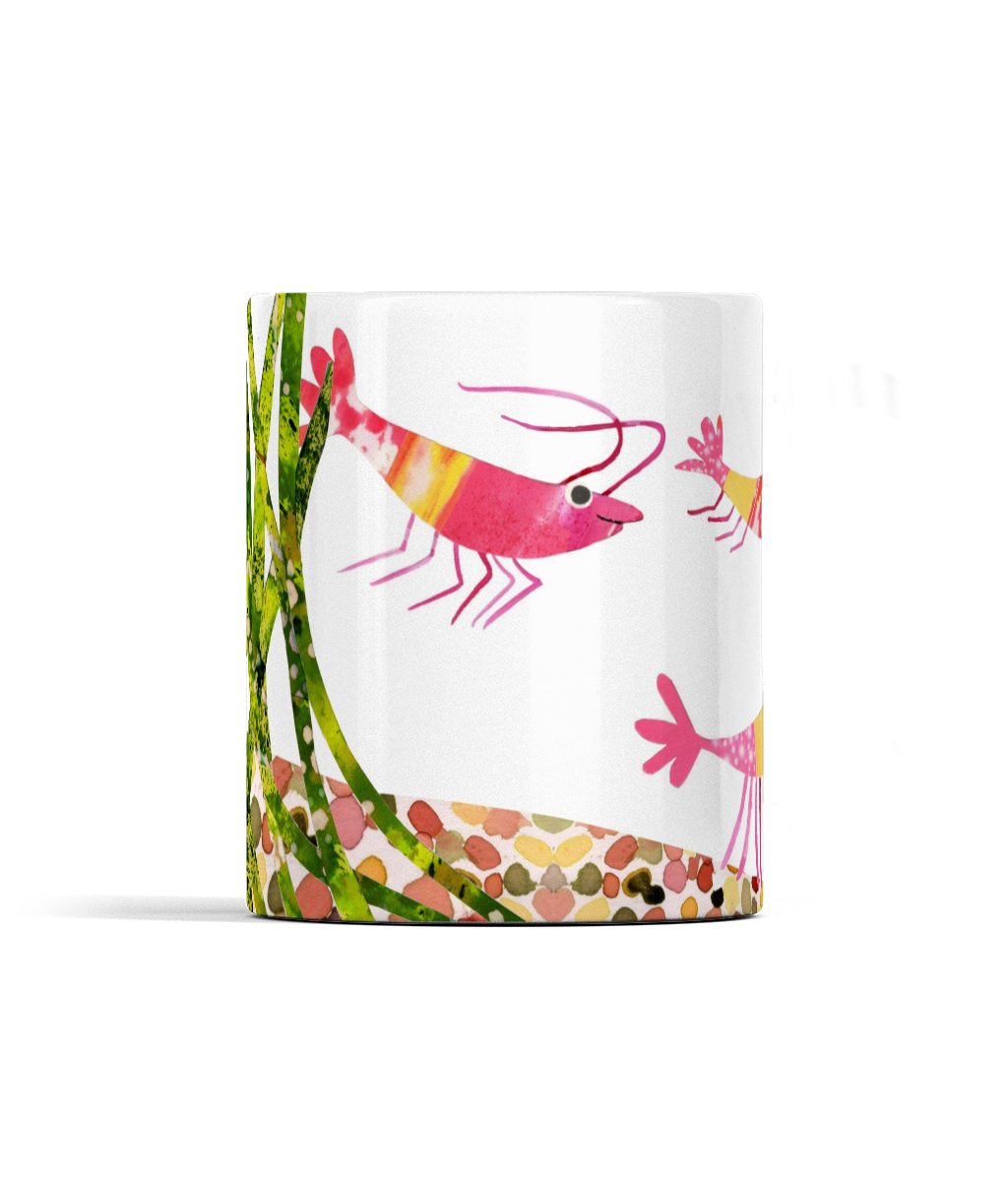 prawn party ceramic mug