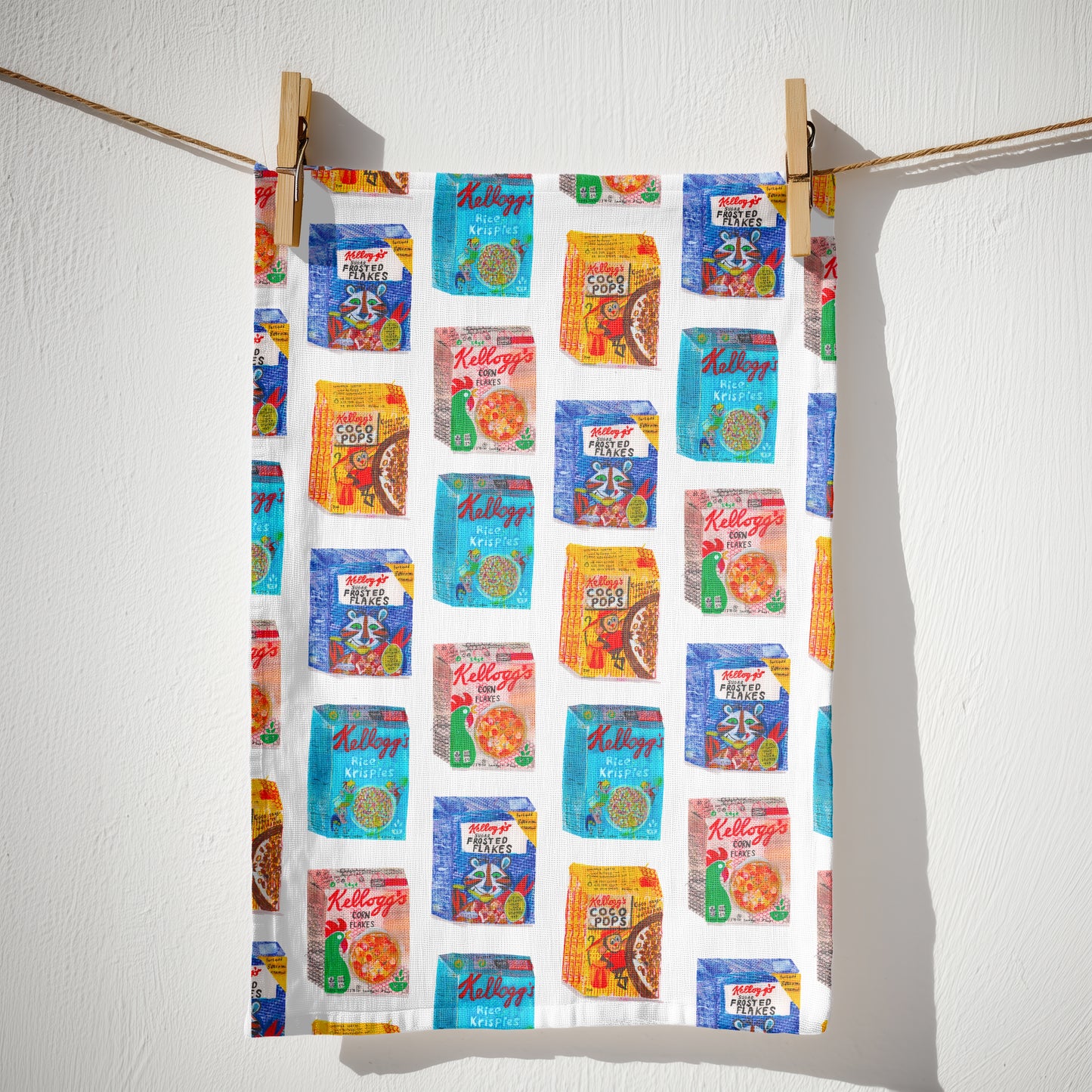 Breakfast Buddies Organic Cotton Tea Towel