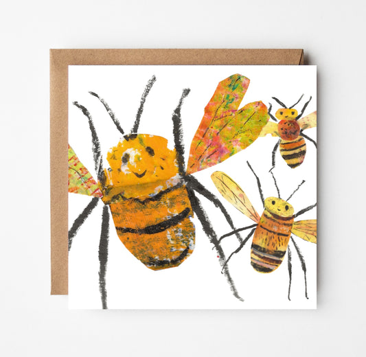Bee-ing Together Greetings Card