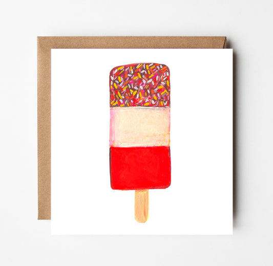 Retro Ice Lolly Greetings Card