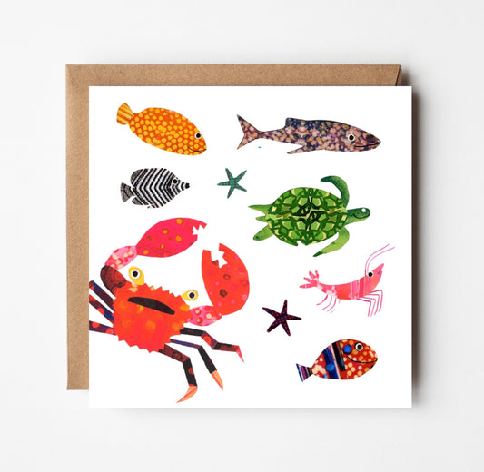 Sealife Greetings Card