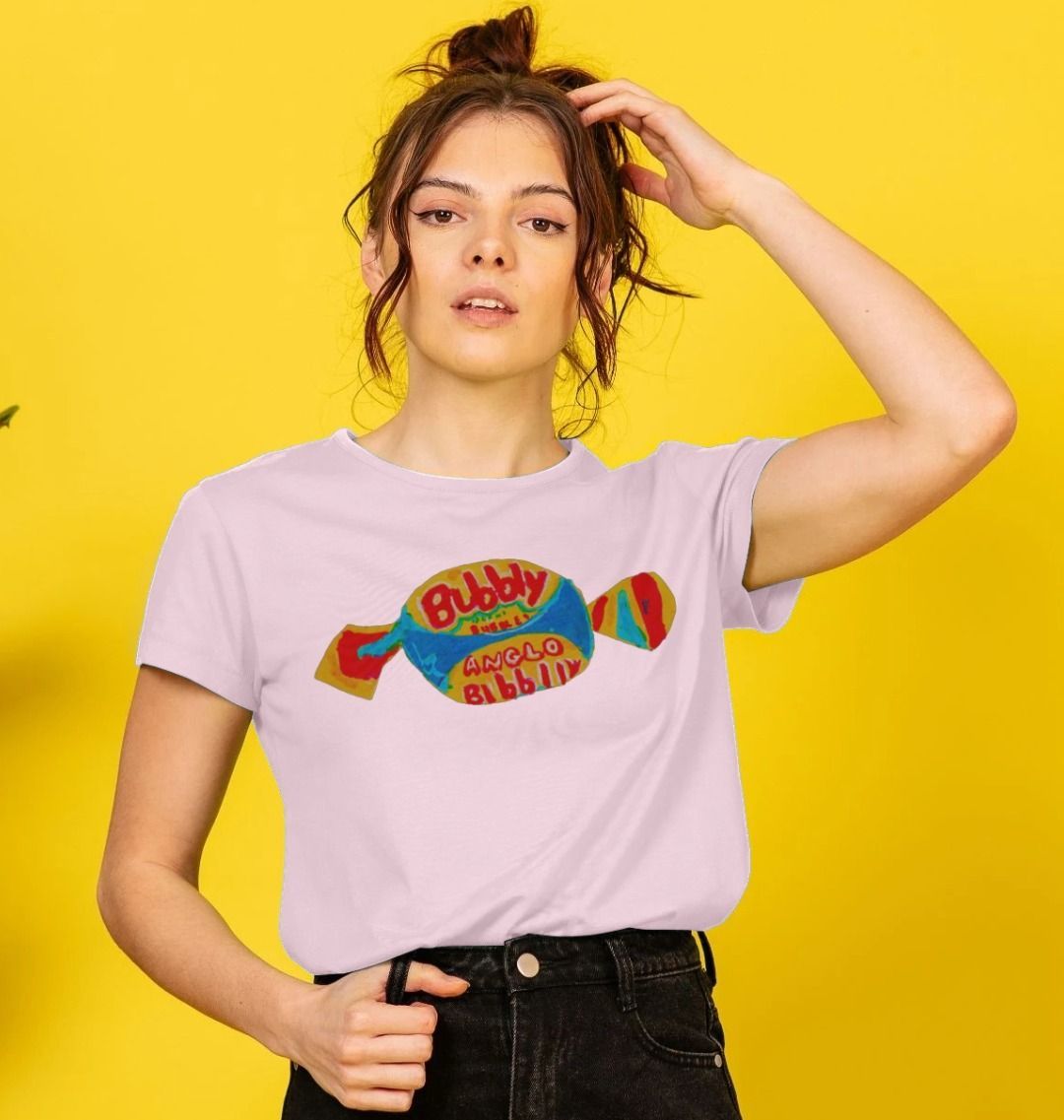 blowin' big bubbles organic women's tee - Printed T-shirt - Sarah Millin