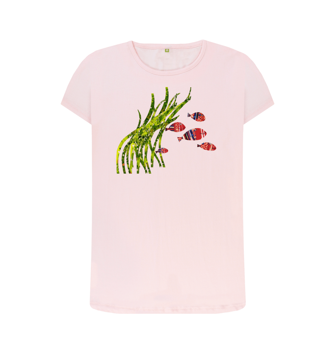Pink Printed T-shirt Front