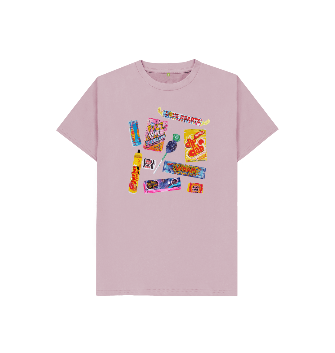 Mauve Printed Kids T-Shirt Front