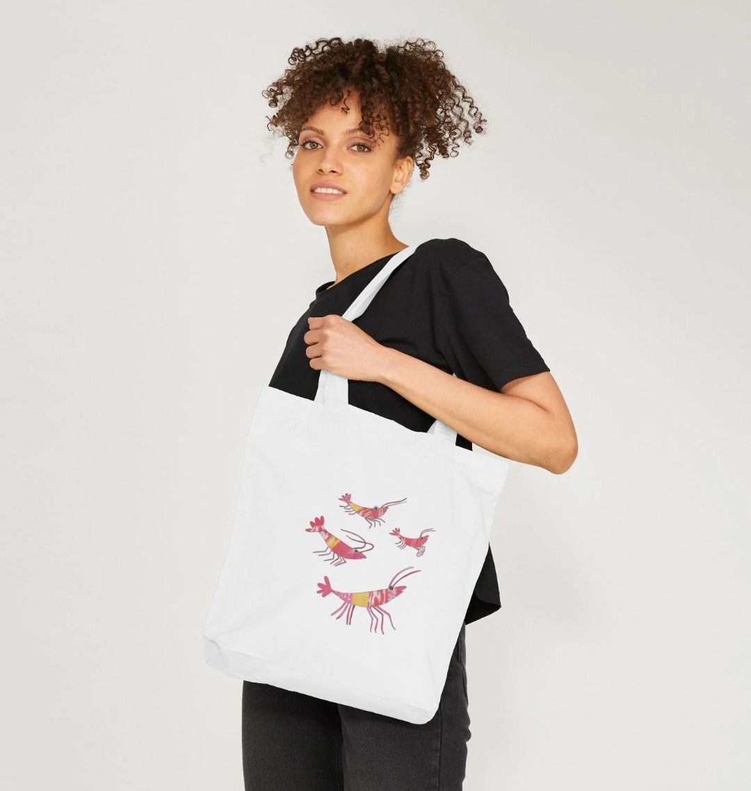 prawn party organic tote bag - Printed Bag - Sarah Millin