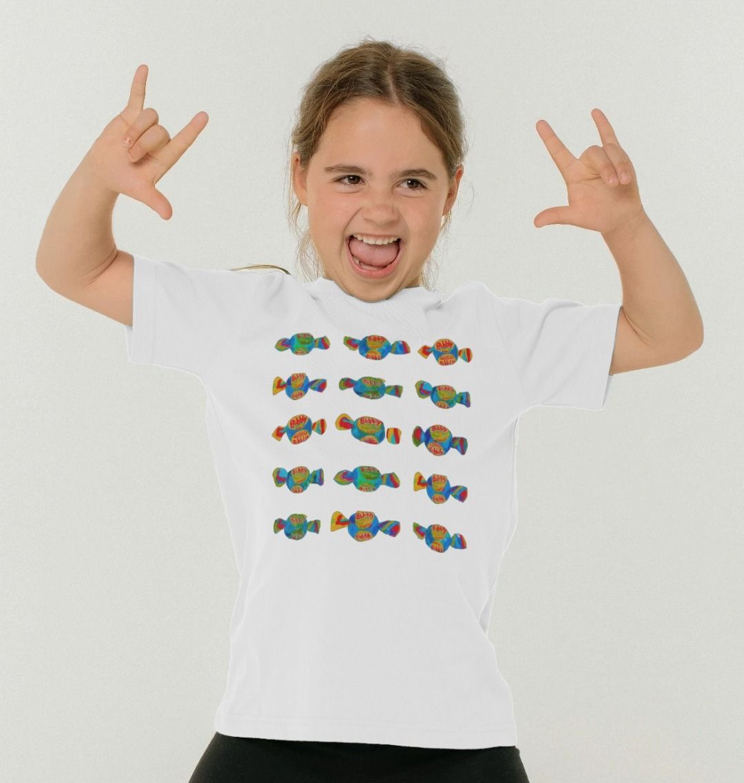 blowin' bubbles organic kid's tee - Printed Kids T-Shirt - Sarah Millin