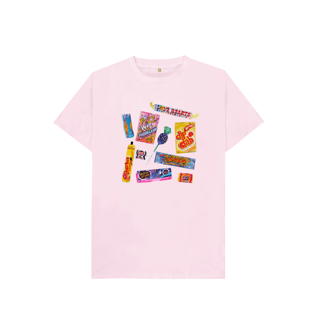 Pink Printed Kids T-Shirt Front