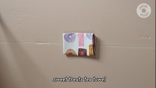 Sweet Treats Organic Cotton Tea Towel