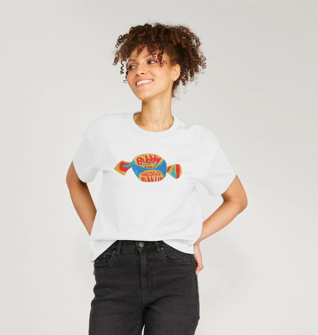 blowin' big bubbles women's boxee tee - Printed T-shirt - Sarah Millin