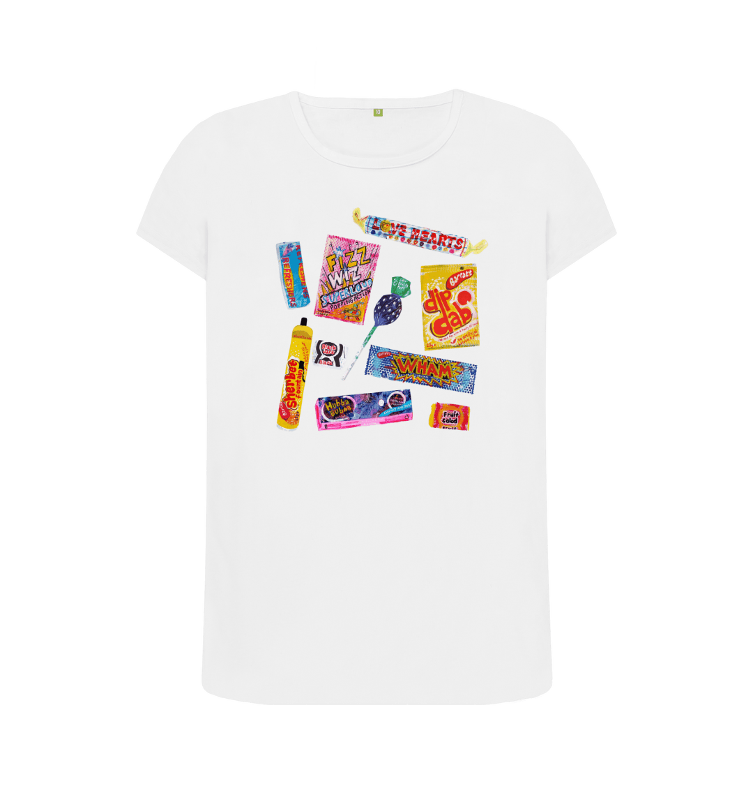 White Printed T-shirt Front