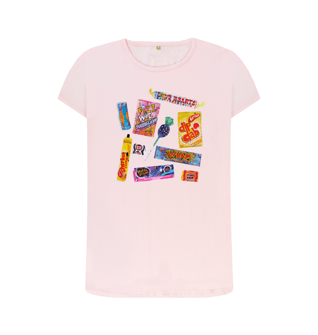 Pink Printed T-shirt Front