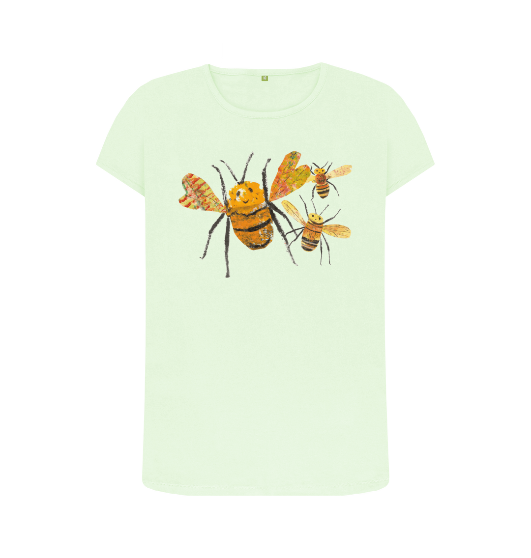 Pastel Green Printed T-shirt Front