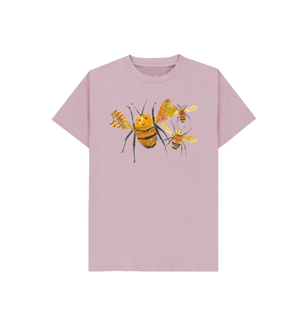 Mauve Printed Kids T-Shirt Front