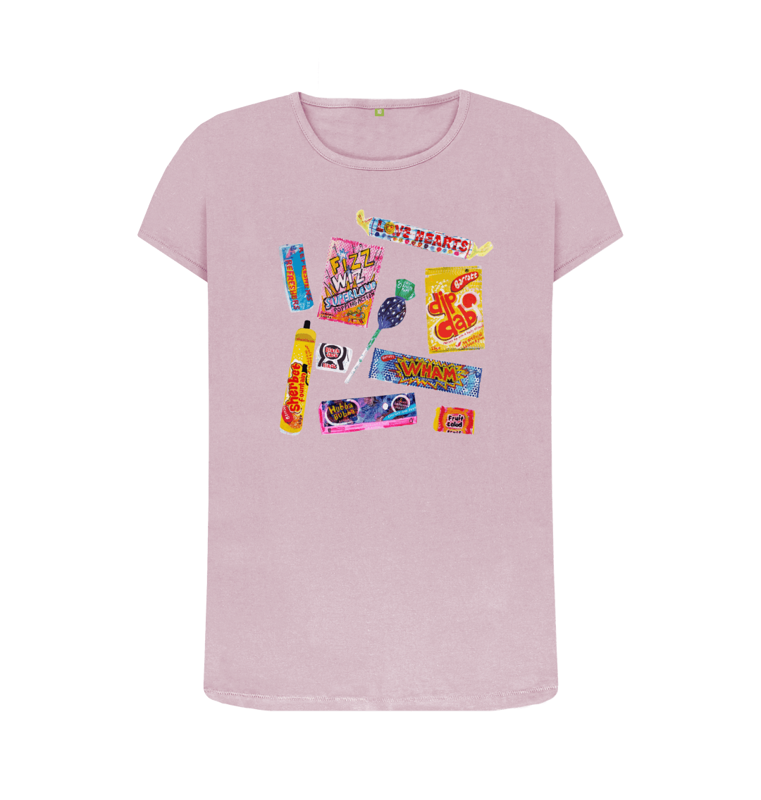 Mauve Printed T-shirt Front