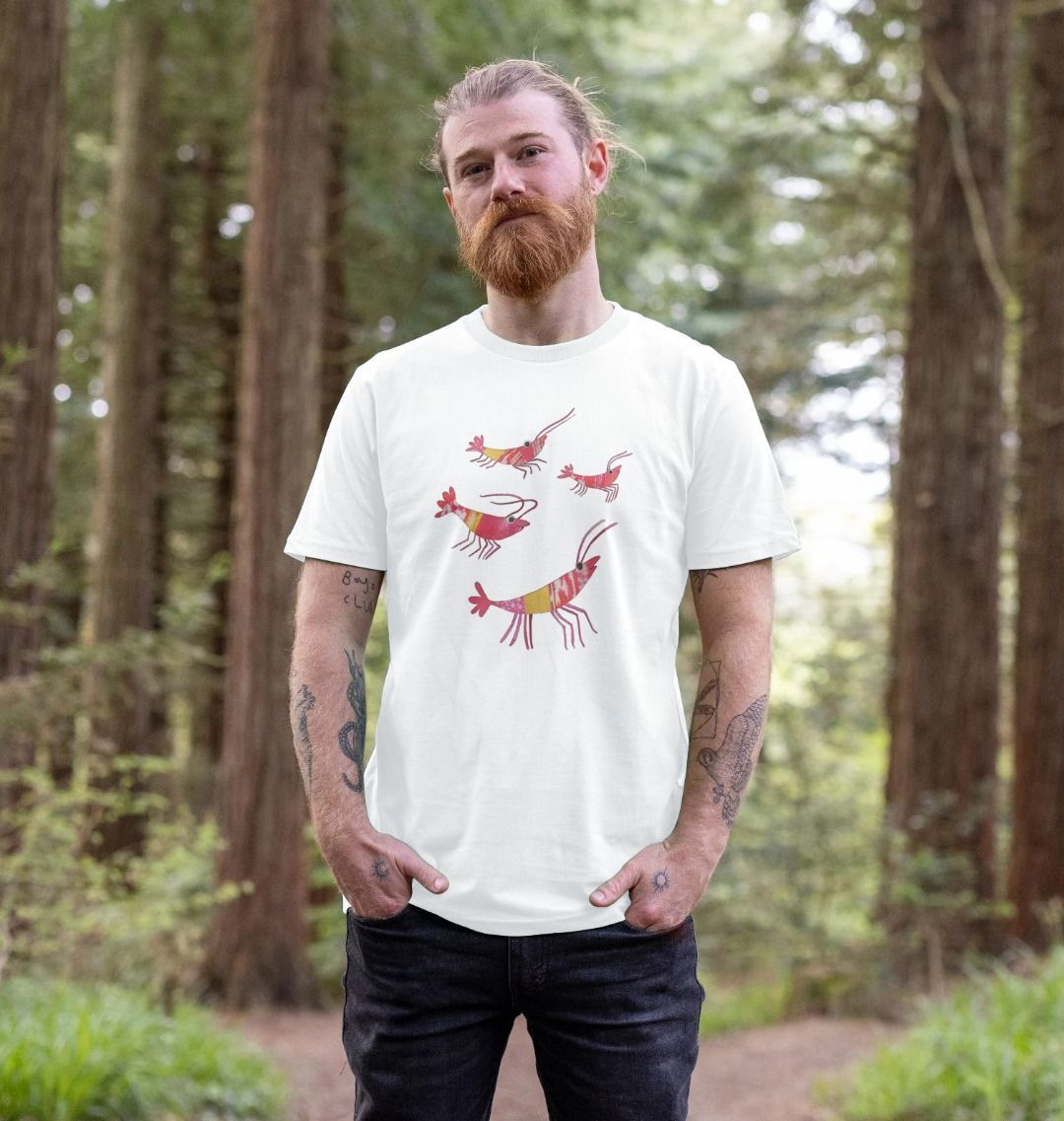 prawn party organic men's tee - Printed T-shirt - Sarah Millin