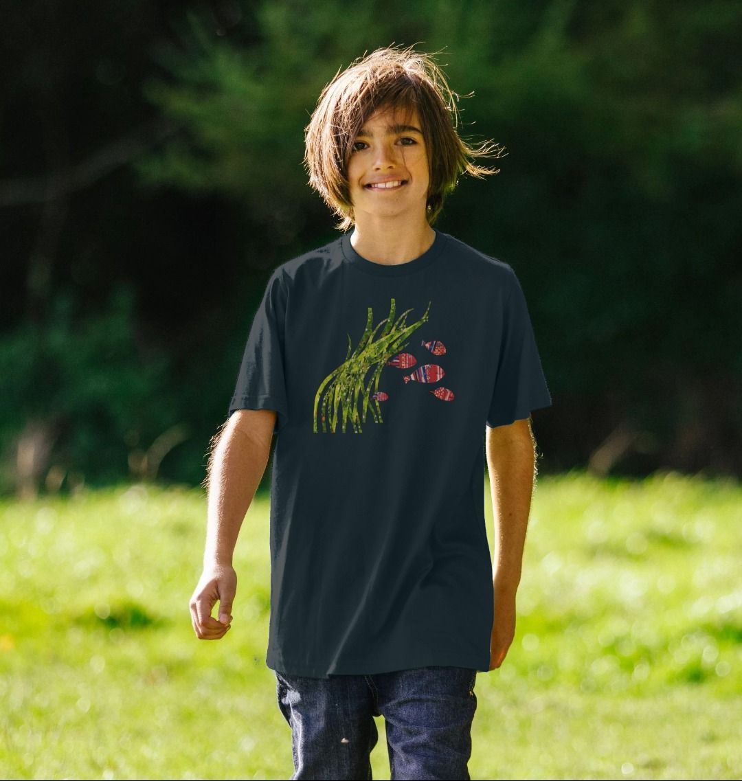 shoal days organic kid's tee - Printed Kids T-Shirt - Sarah Millin