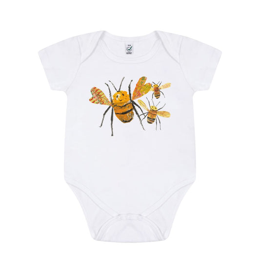 bee-ing together organic baby body suit - Printed Kids T-Shirt - Sarah Millin